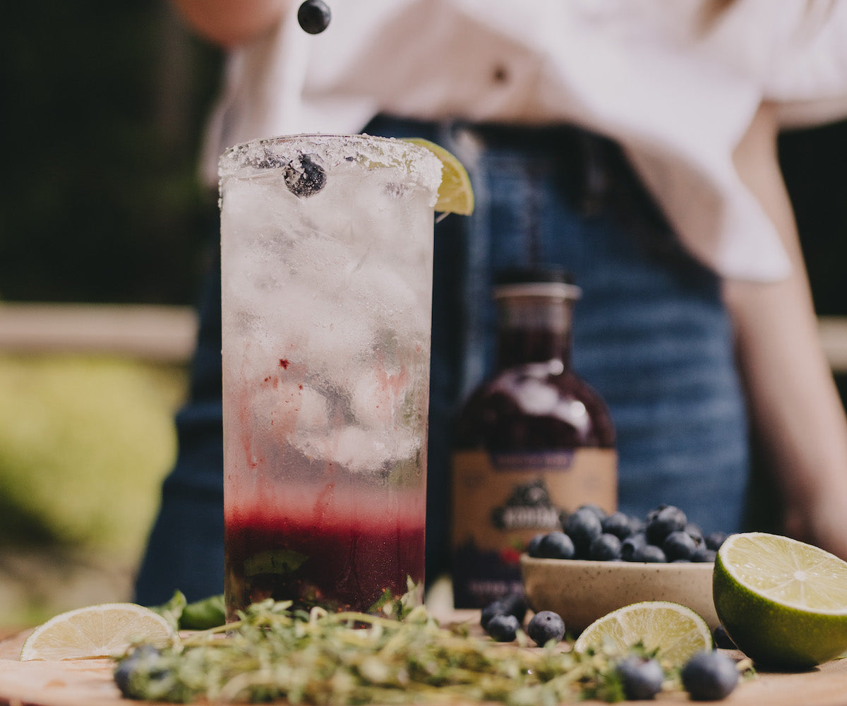 Mixed Berry Basil Lime Cocktail Kodiak