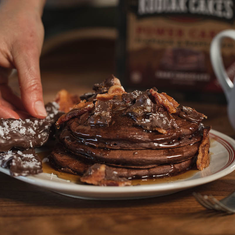 Chocolate Covered Bacon Flapjacks | Kodiak®
