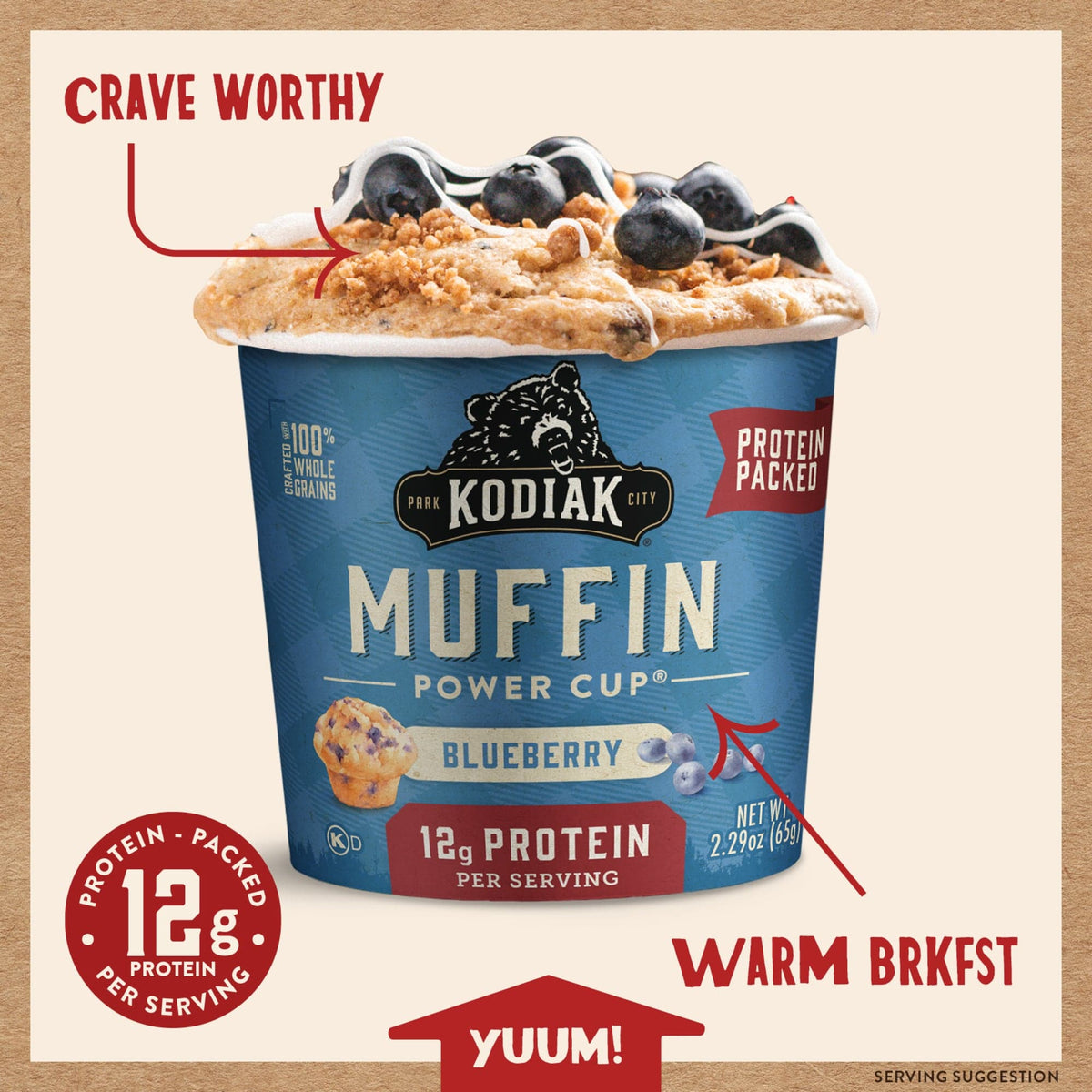 Kodiak Cakes Blueberry Muffin Cup