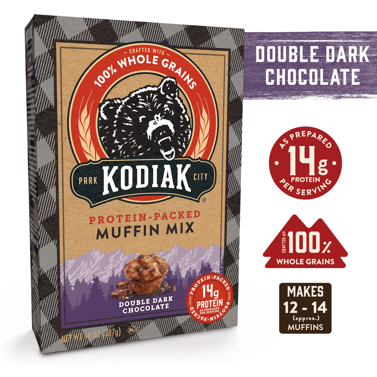 Kodiak Dark Chocolate Muffin Mix Kodiak®