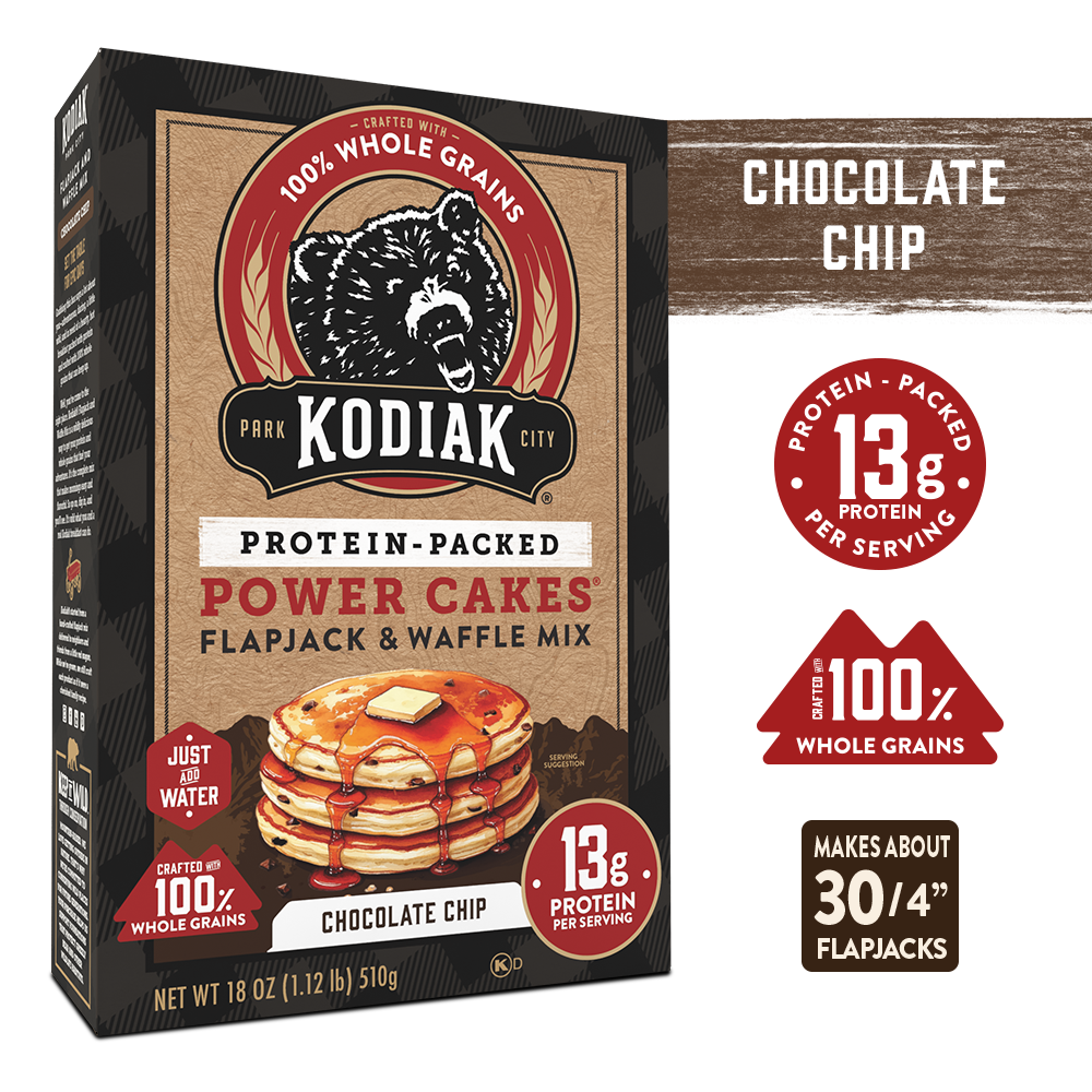 Chocolate Chip Power Cakes Flapjack & Waffle Mix | Kodiak®
