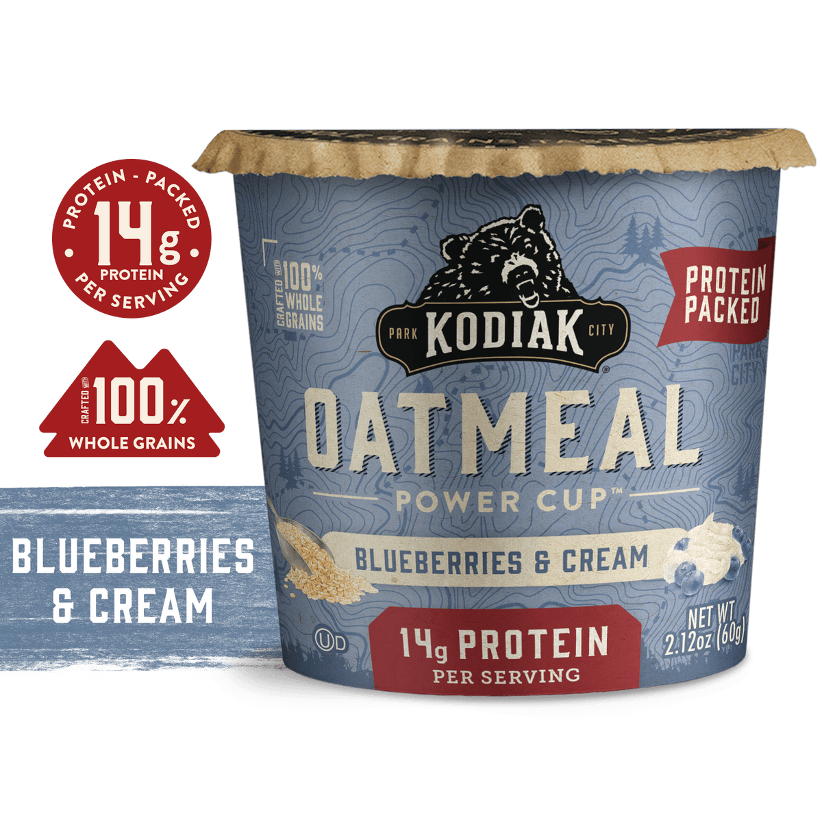 Blueberries & Cream Oatmeal Cup Kodiak