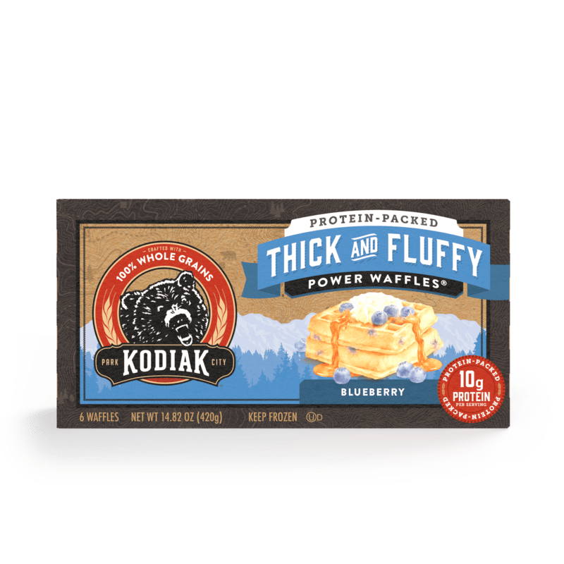 Blueberry Waffle Thick & Fluffy Power Waffles Kodiak®