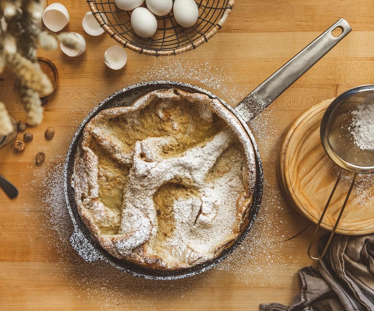 Eggnog Dutch Baby 