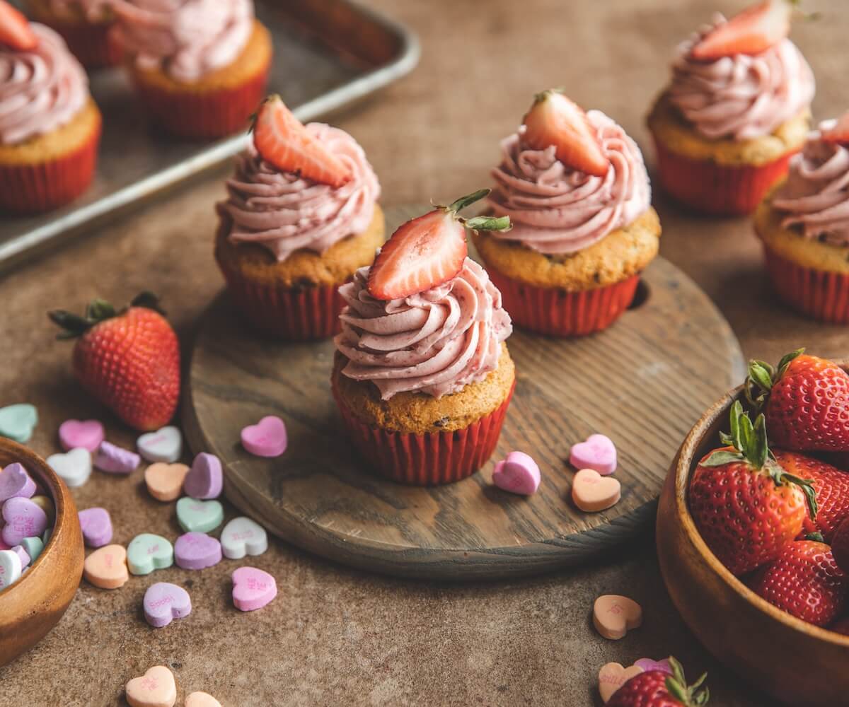 Strawberry Chocolate Chip Cupcakes