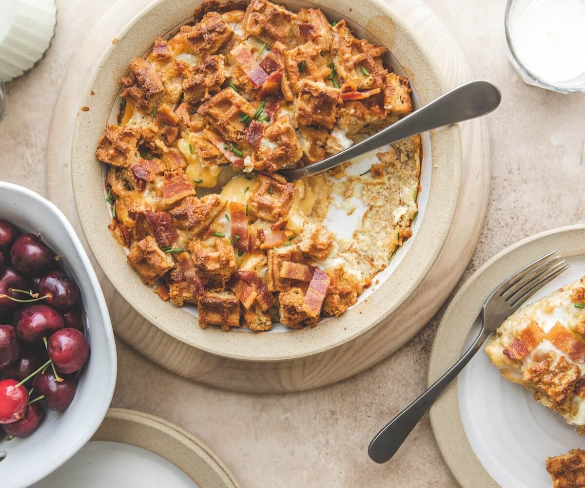 Savory Breakfast Bread Pudding
