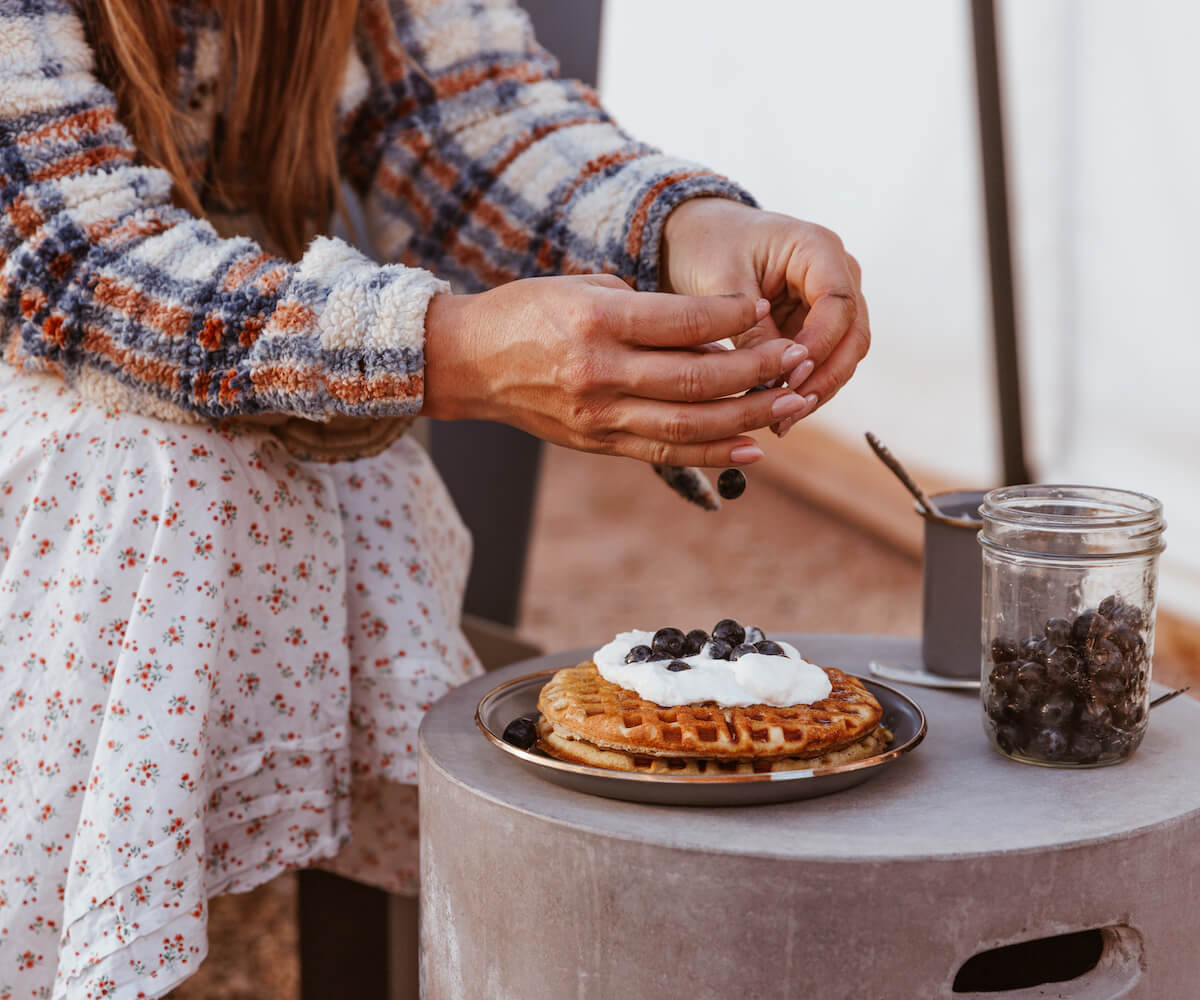 Lemon Ricotta Waffles