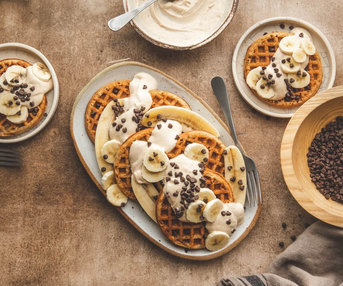 Protein-Packed Banana Nut Waffles