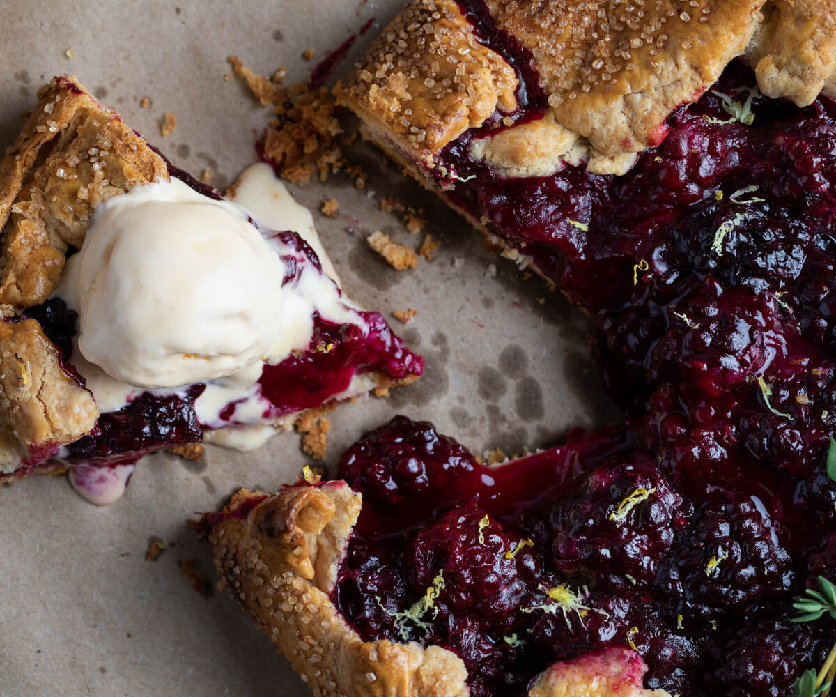 Blackberry Lemon Galette