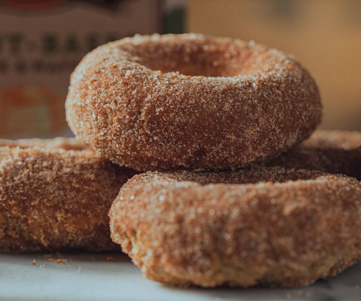 Vegan Cinnamon Sugar Donuts