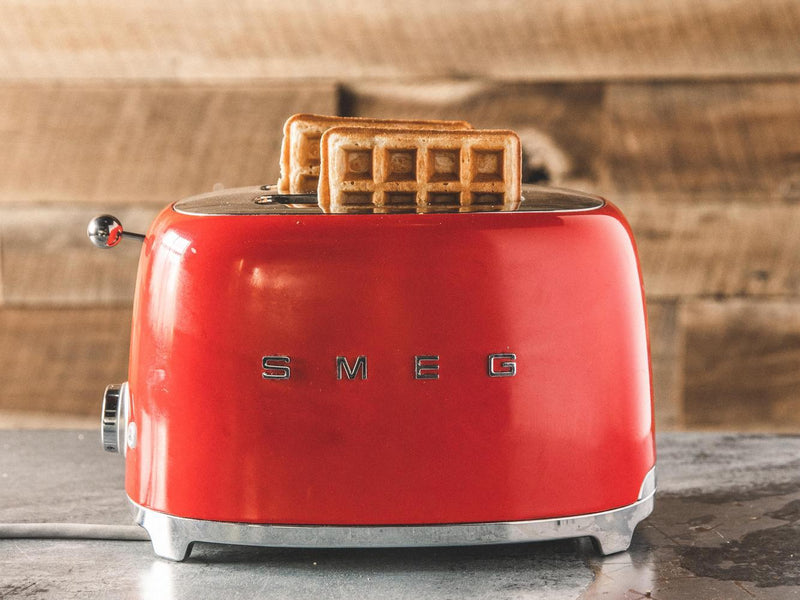 breakfast frozen food cooking in a toaster