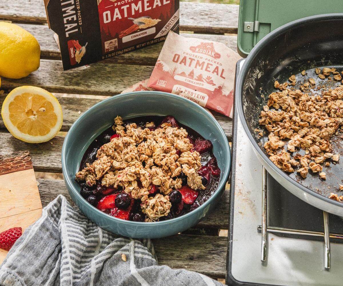  Camp Stove Berry Crumble