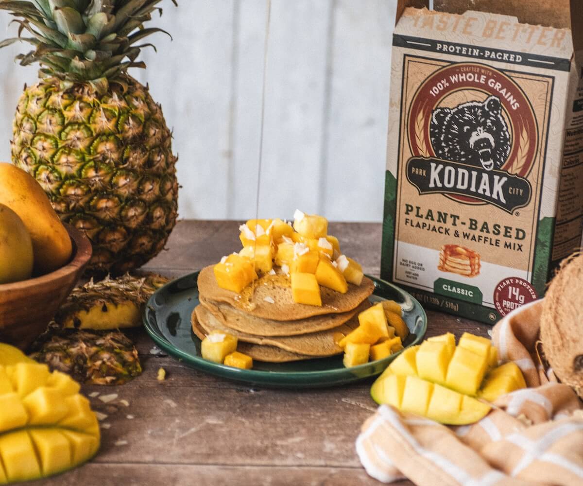 Mango Pineapple Flapjacks