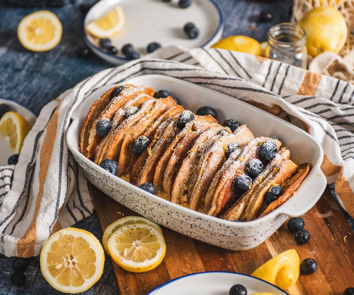 Overnight Lemon Poppy Seed Casserole