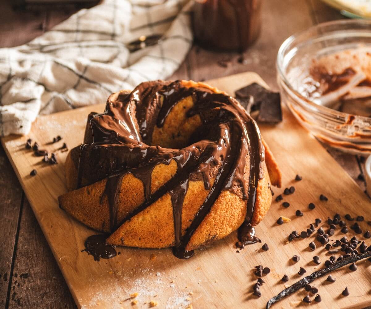 Chocolate Vanilla Marble Bundt Cake