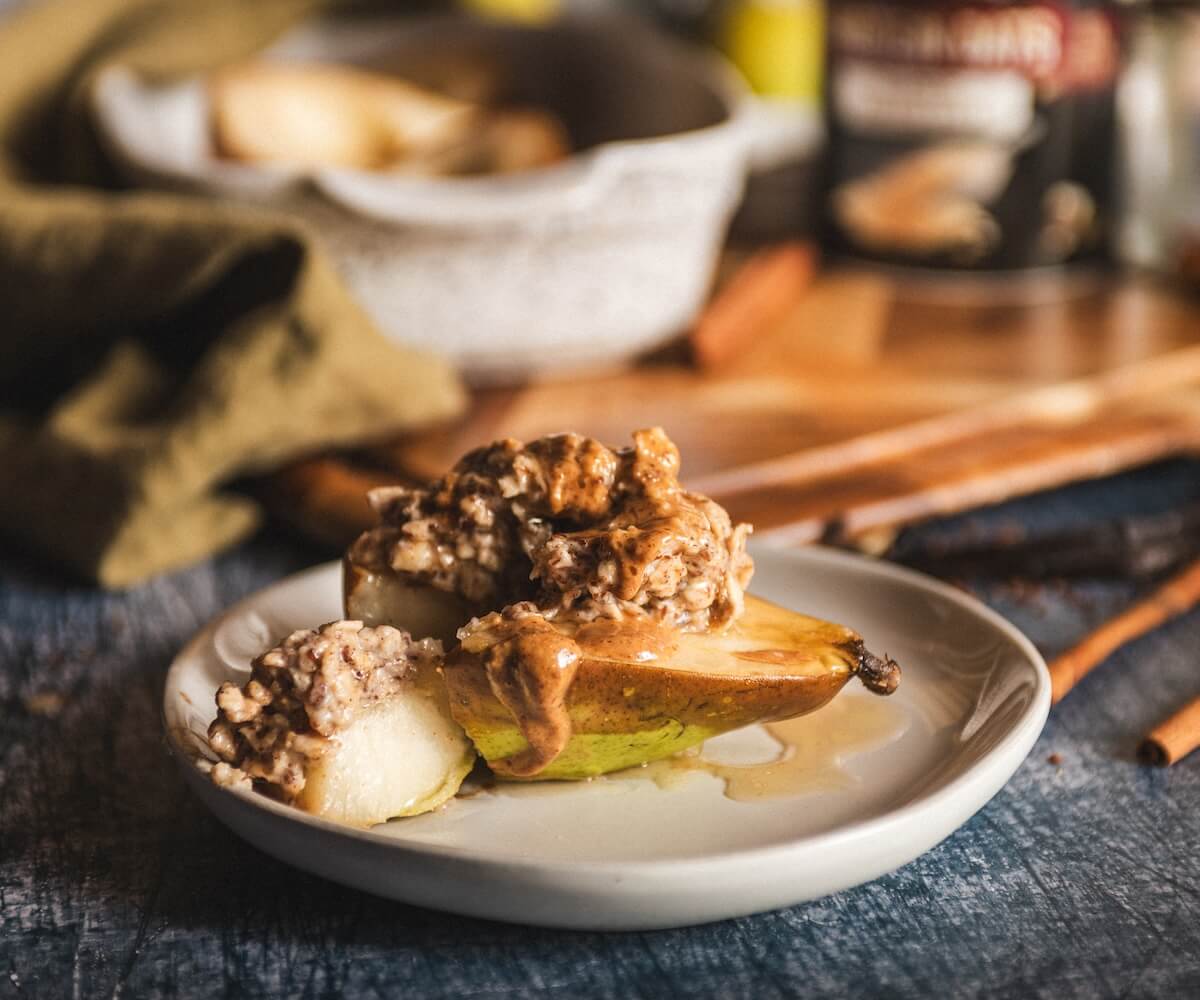 Baked Pear Cardamom Porridge