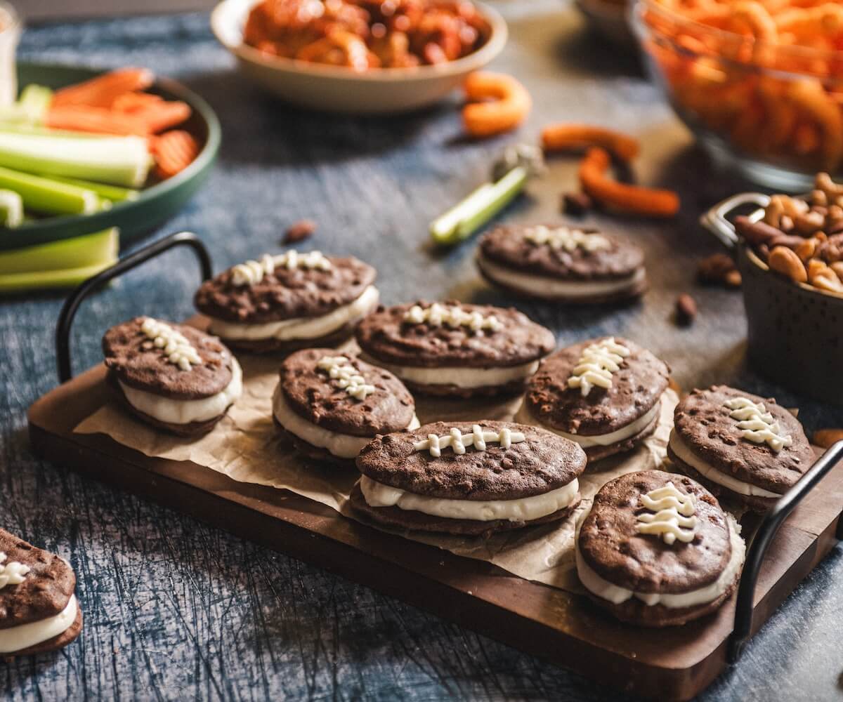 Football Whoopie Pies