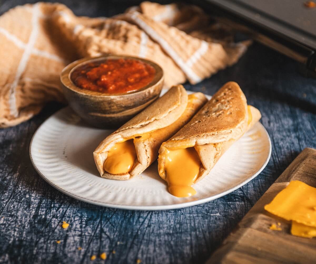 Pancake Grilled Cheese Roll-Ups
