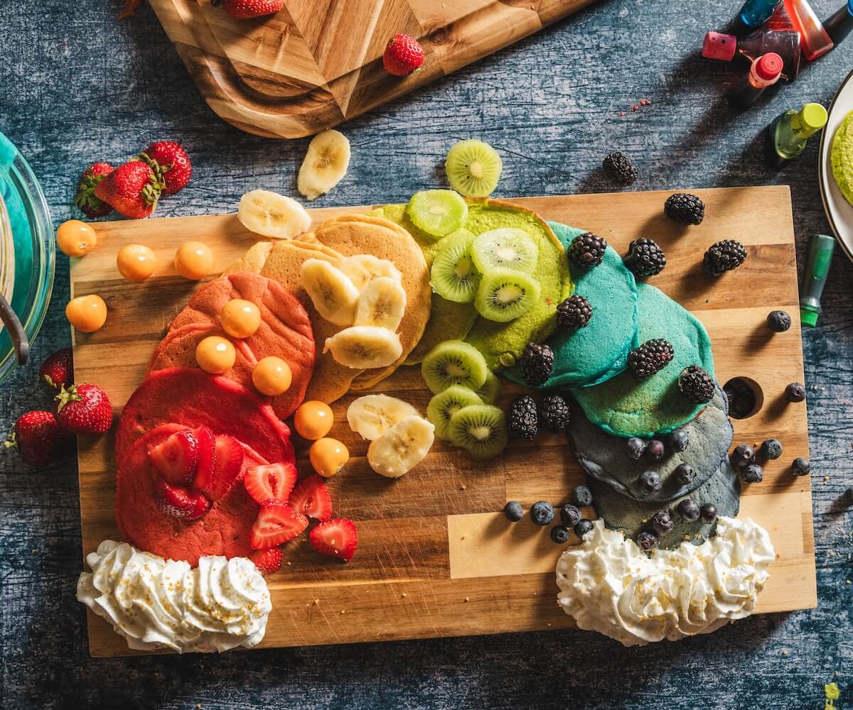 Rainbow Pancakes