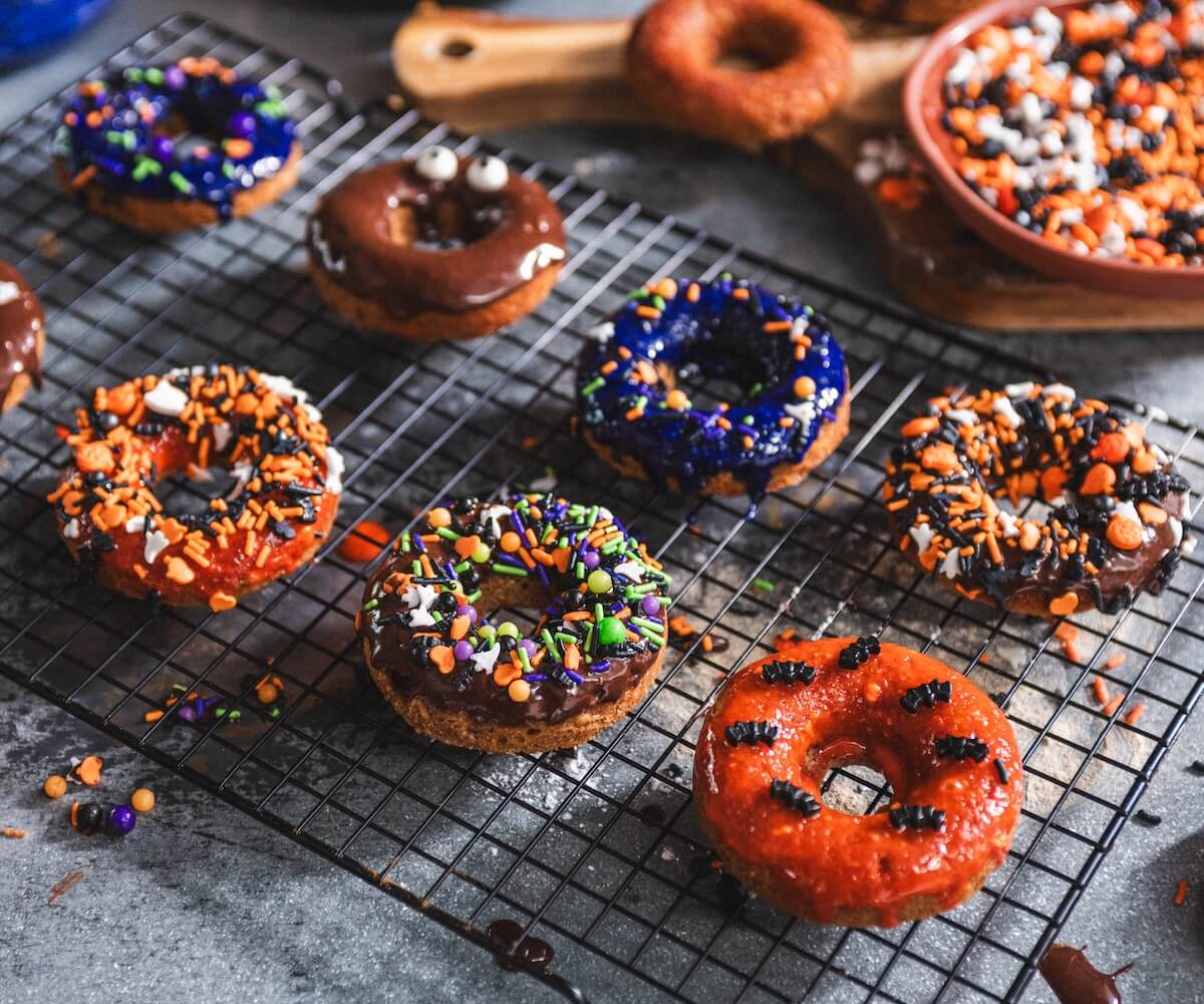 Baked Halloween Donuts