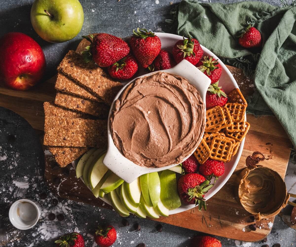 Chocolate Peanut Butter Cheesecake Dip