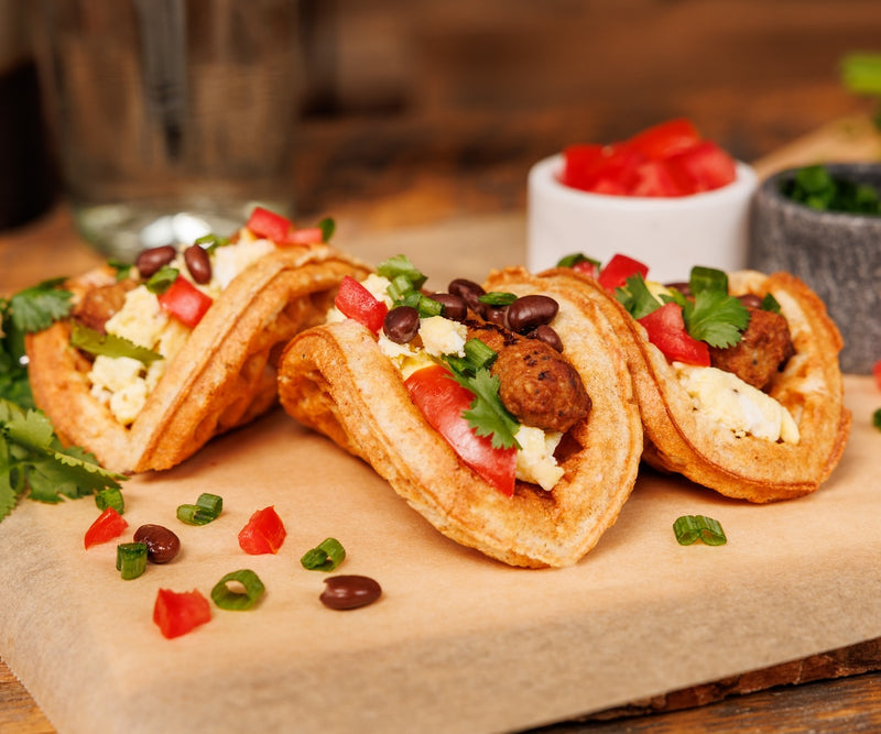 Power Waffle Breakfast Tacos