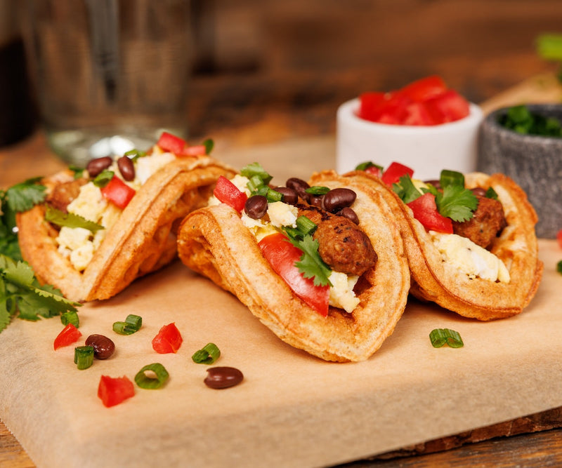 Power Waffle Breakfast Tacos