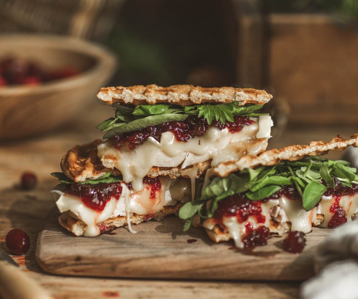 Turkey Brie Cranberry Panini 