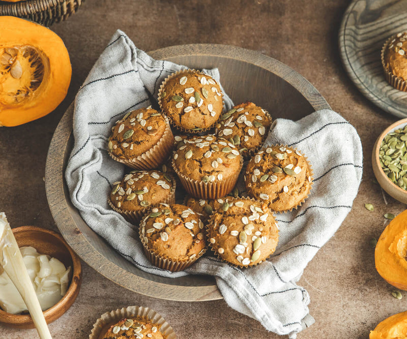 pumpkin oat muffins