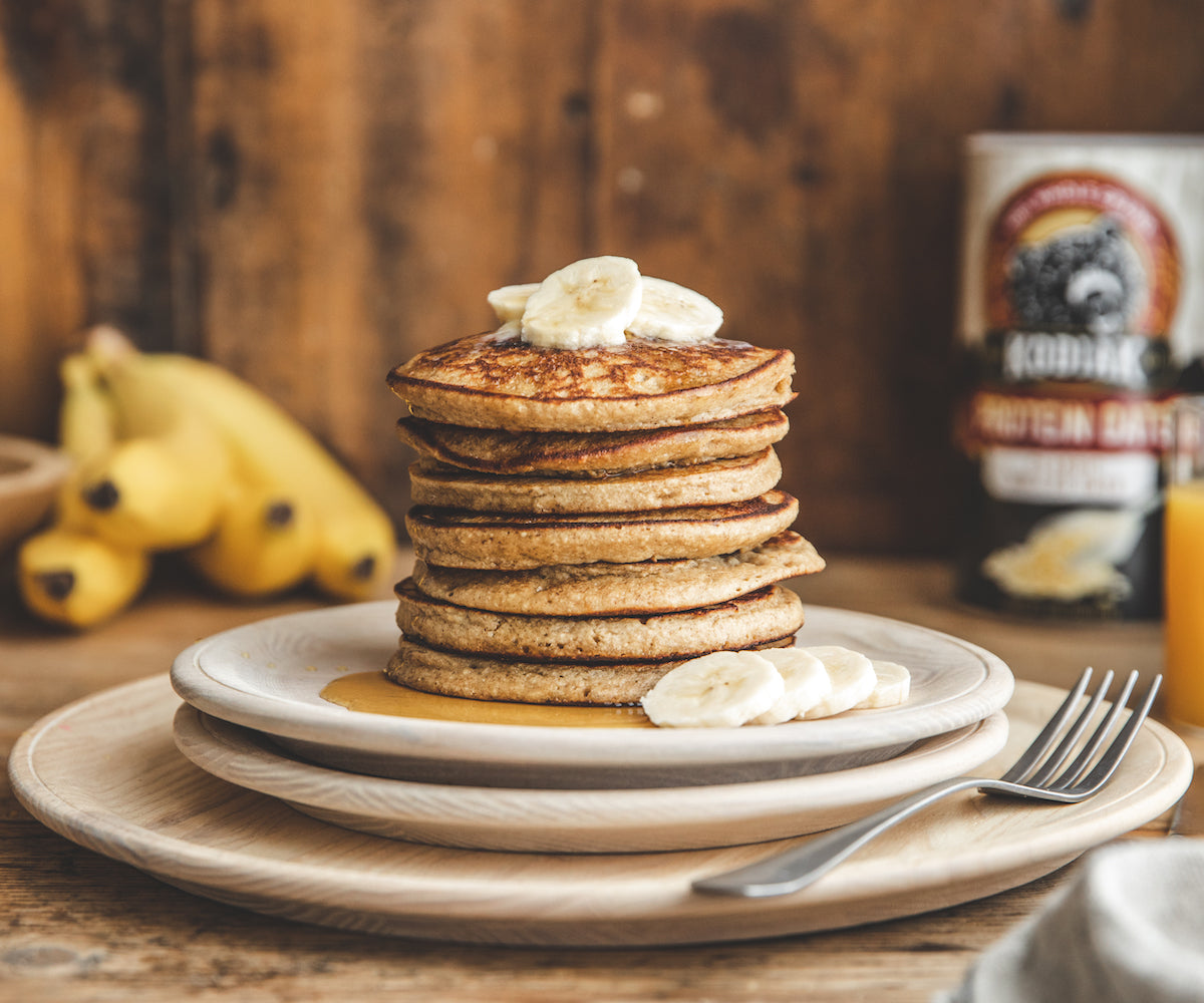 Banana Oatmeal Pancakes