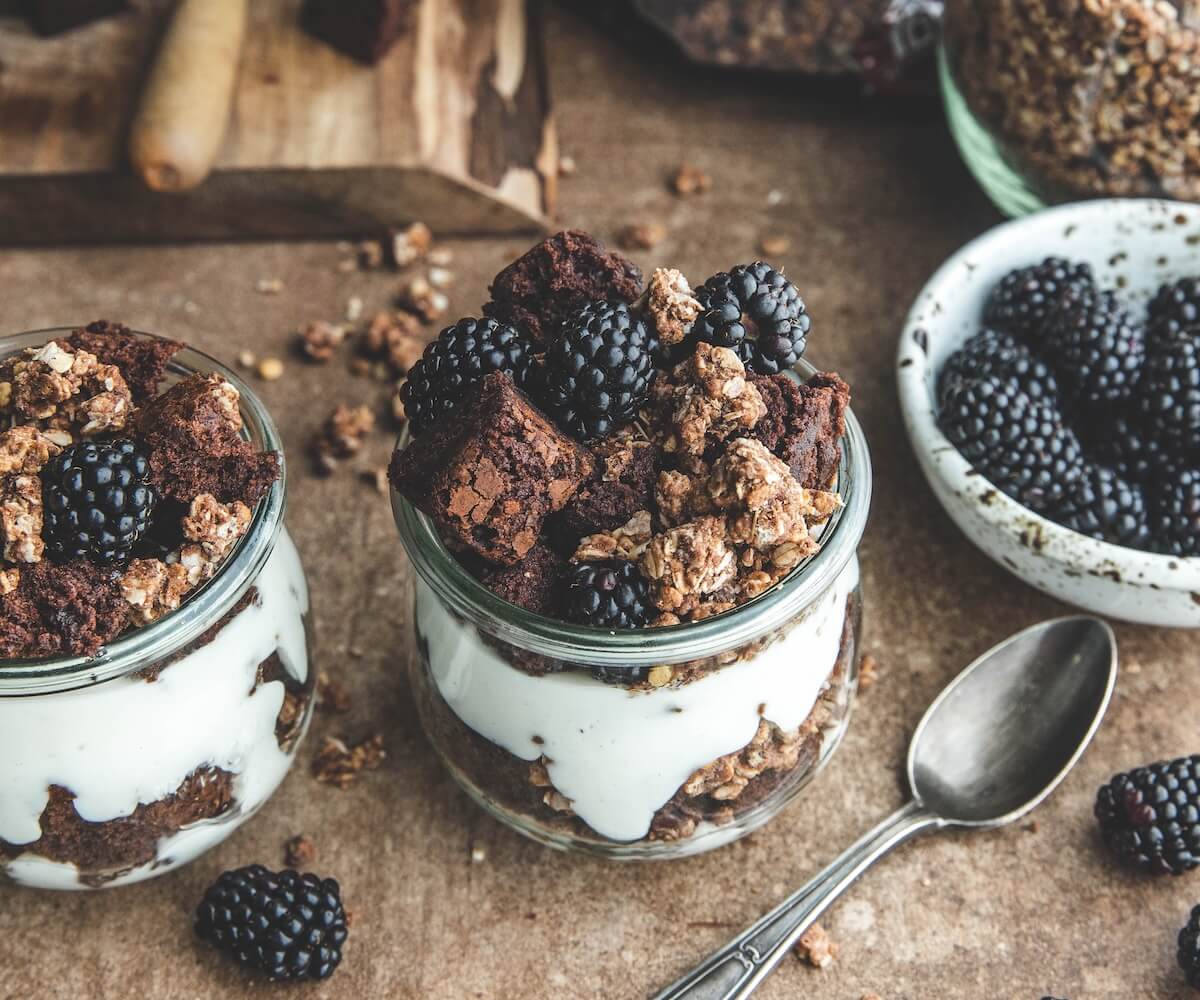 Breakfast Brownie Parfait
