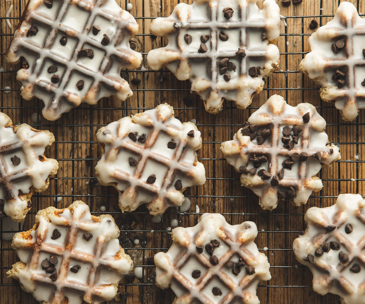 Chocolate Chip Waffle Cookies 4