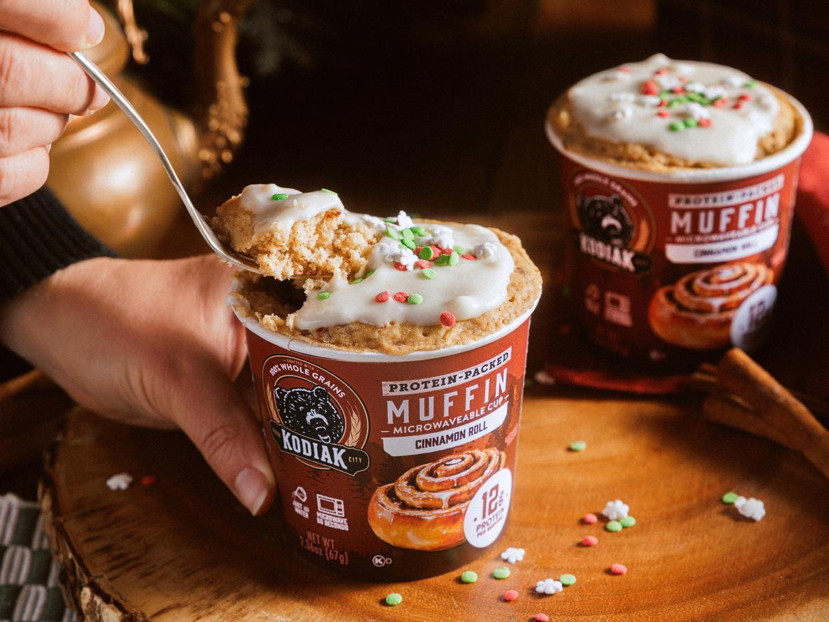 Holiday Cinnamon Roll Muffin