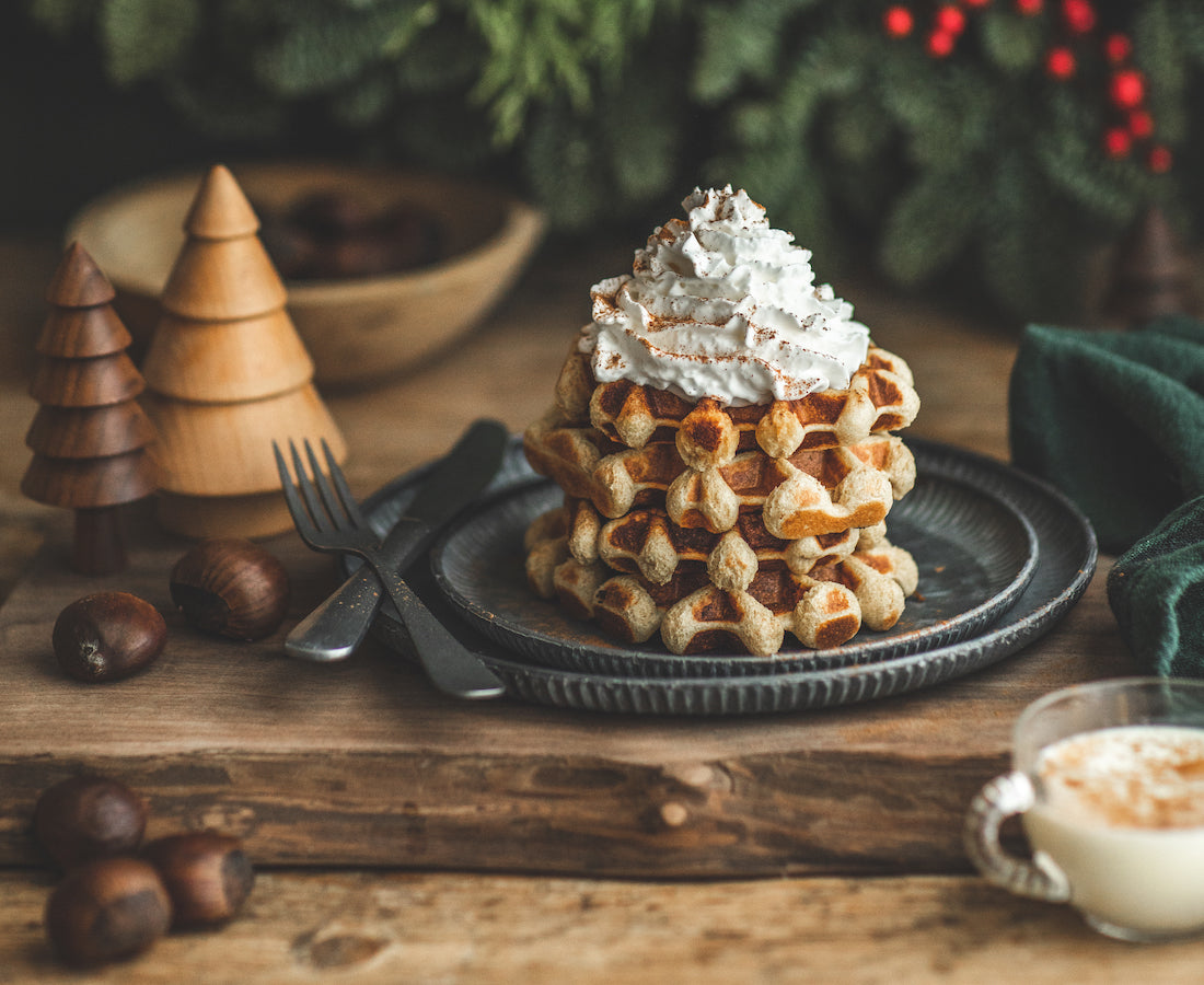 Eggnog Waffles 