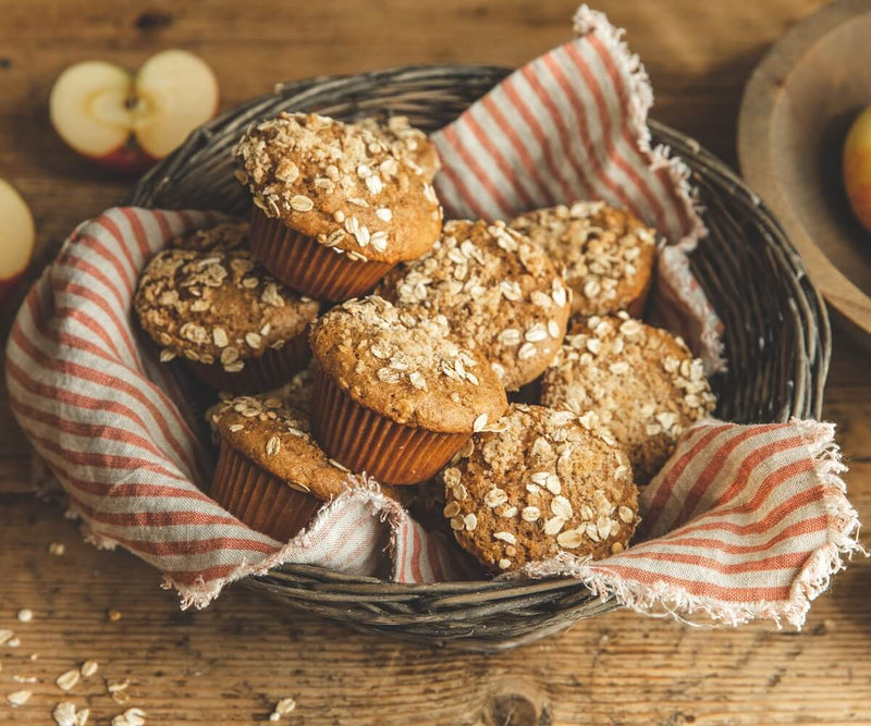 Apple Cinnamon Oat Muffins
