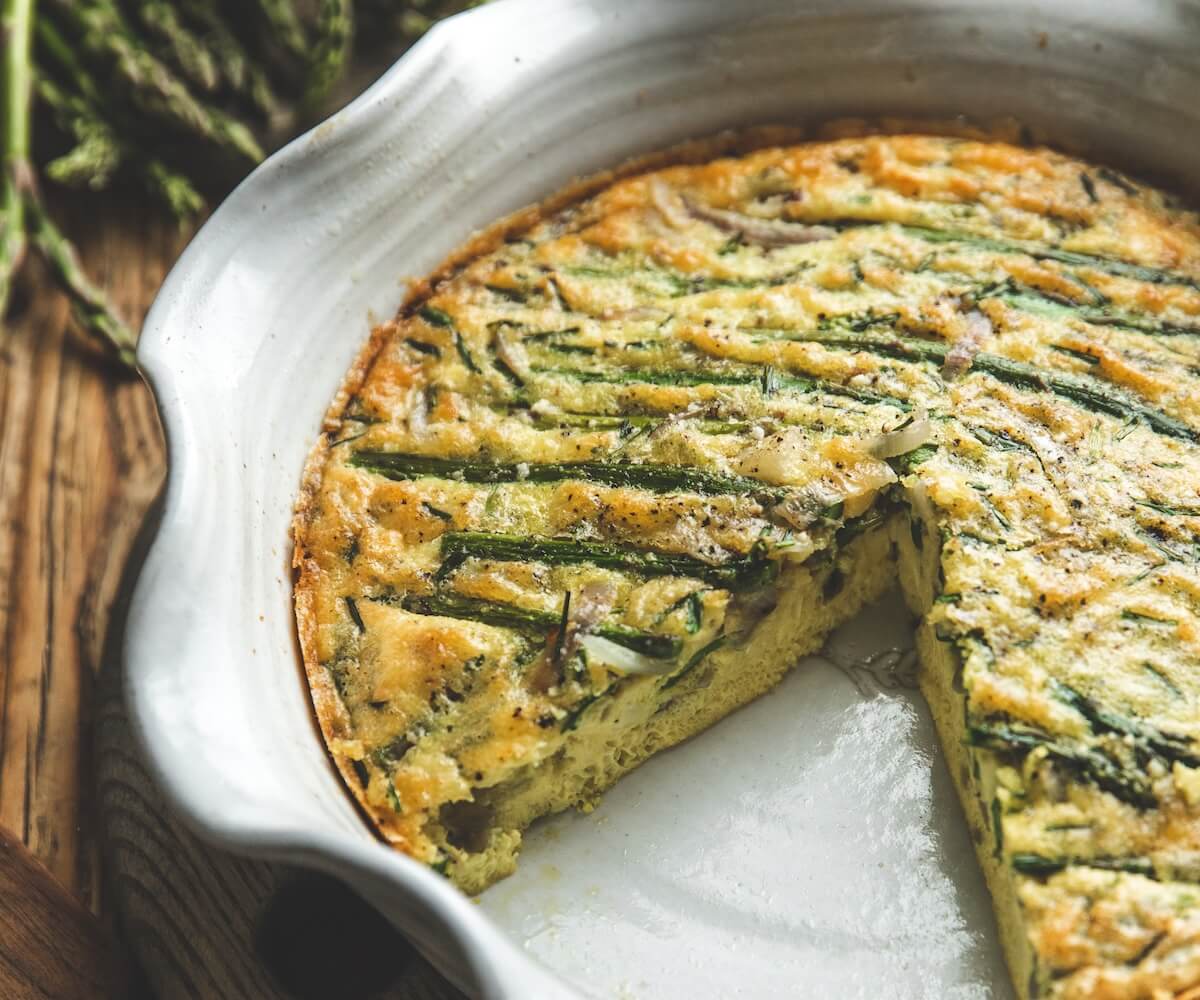 Asparagus and Goat Cheese Frittata