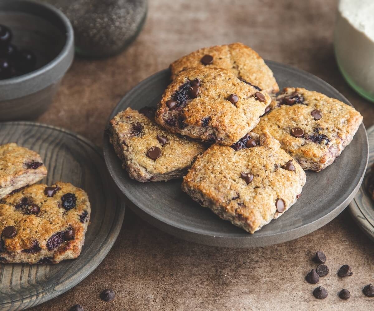 Dark Chocolate Cherry Scones