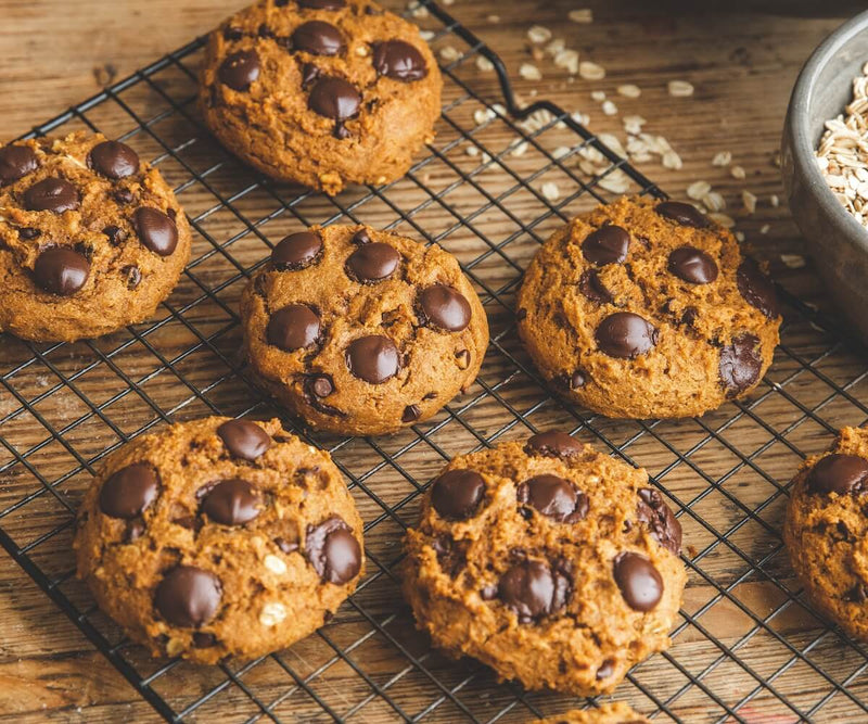 Pumpkin Chocolate Chip Muffin Top Cookies