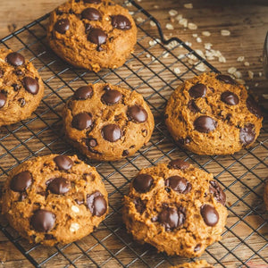 Pumpkin Chocolate Chip Muffin Top Cookies