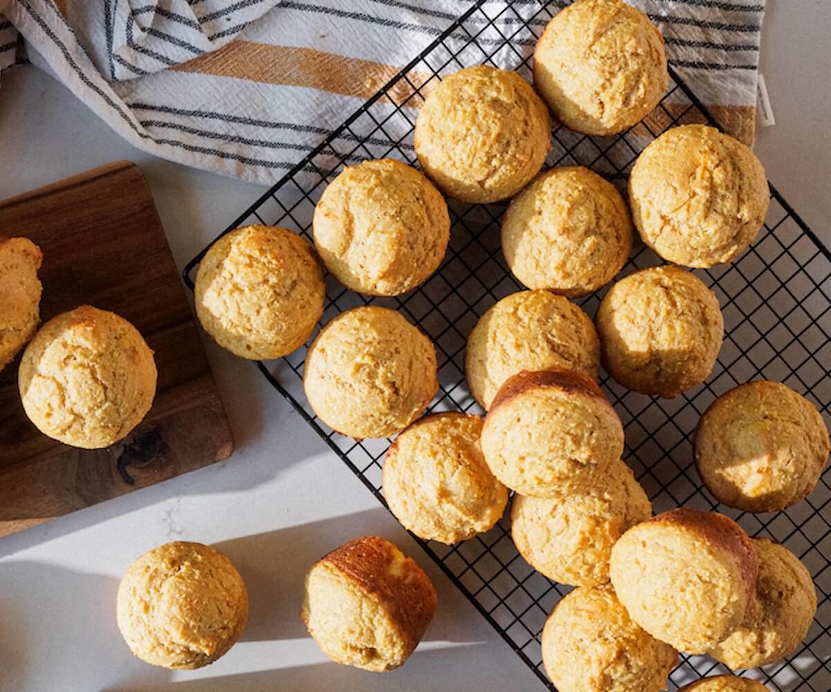 Cottage Cheese Cornbread Muffins