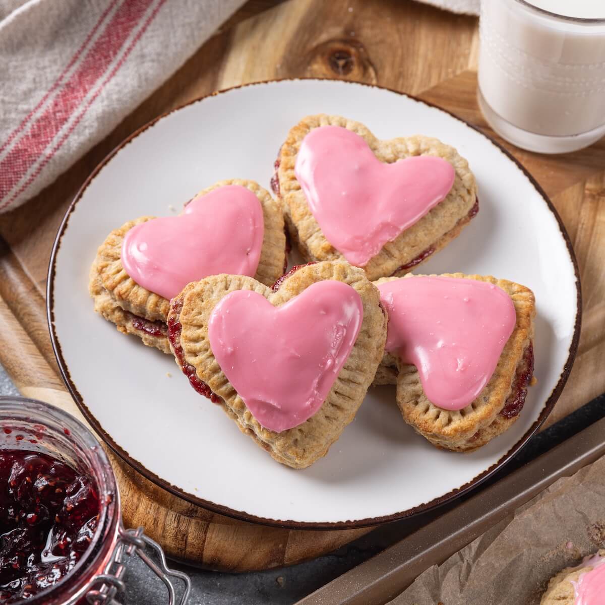 heart-shaped hand pies