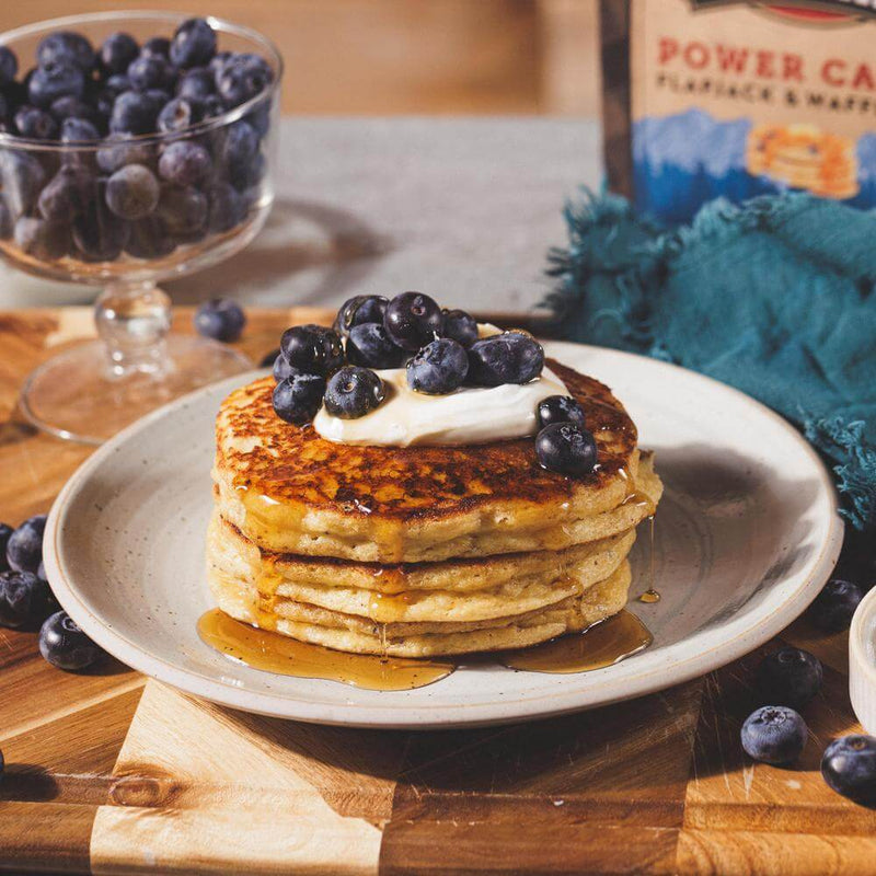 Blueberry Protein Pancakes