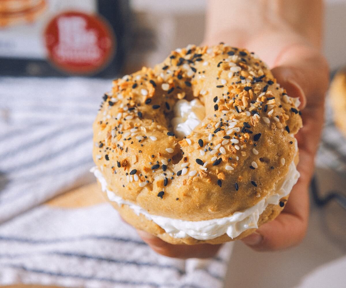 High-Protein Everything Bagels