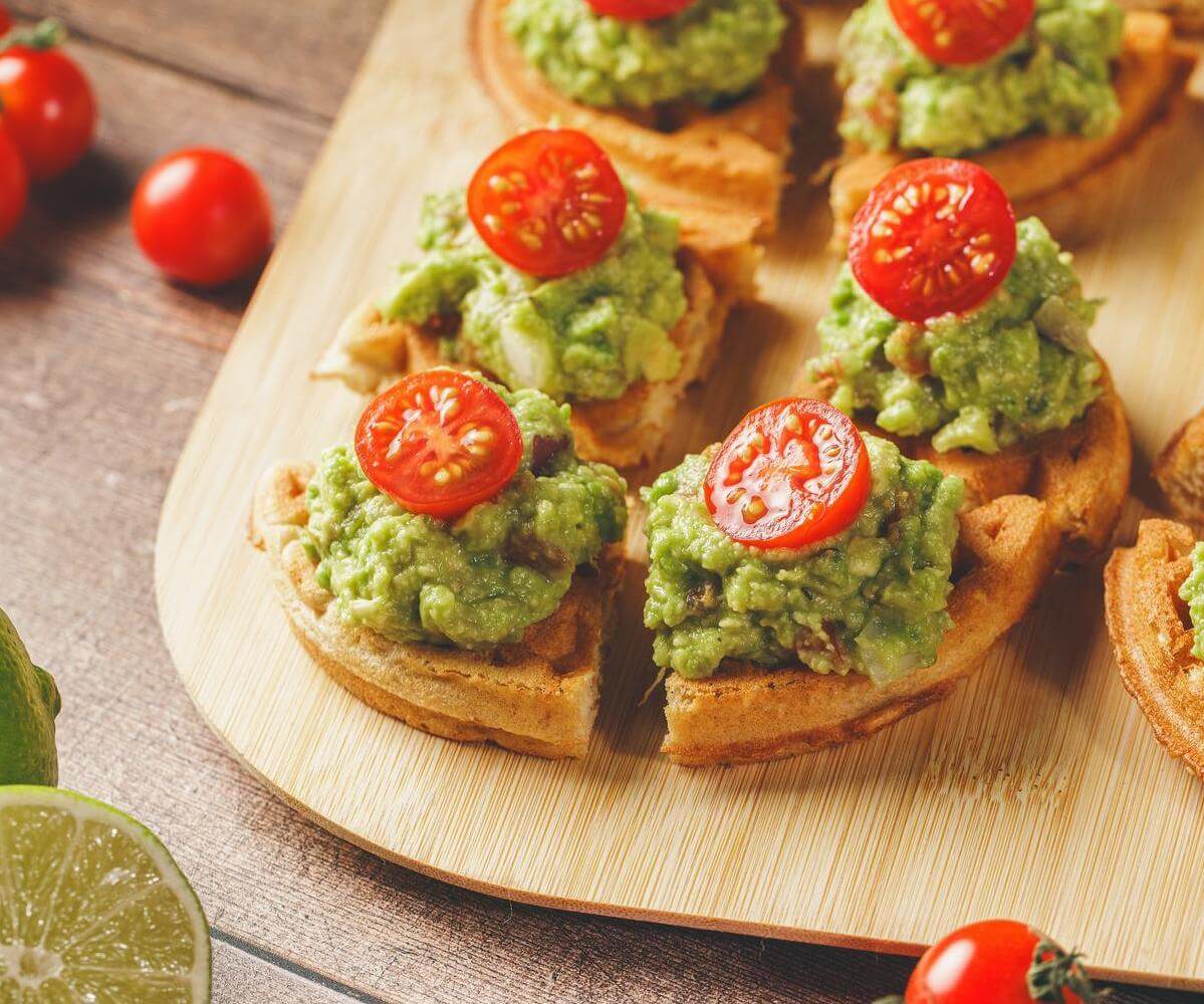 guacamole waffle bites