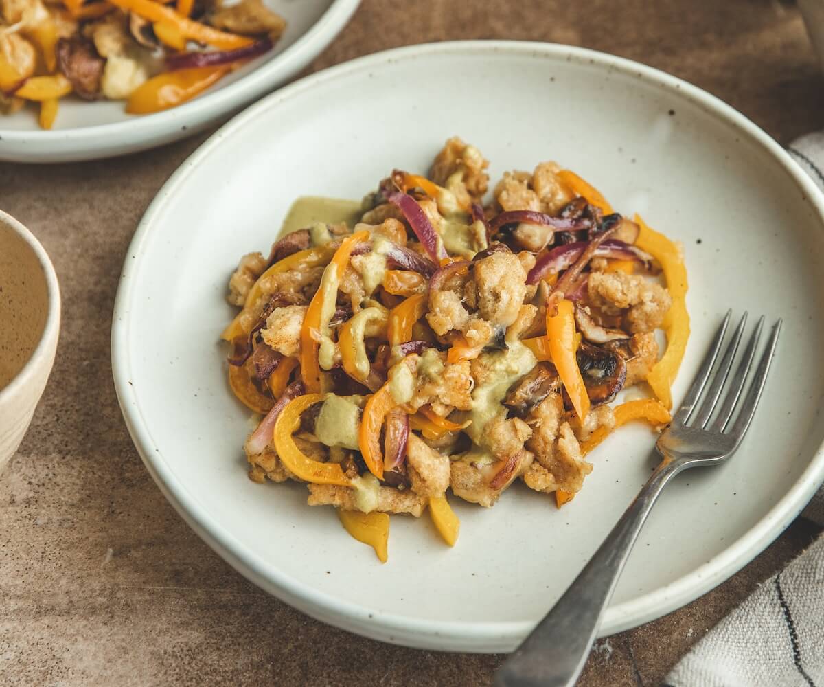 Savory Scrambled Pancakes