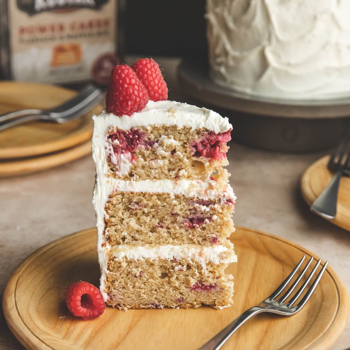 White Chocolate Raspberry Cake
