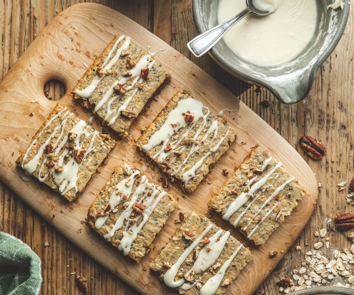 Maple Pecan Baked Oatmeal Squares