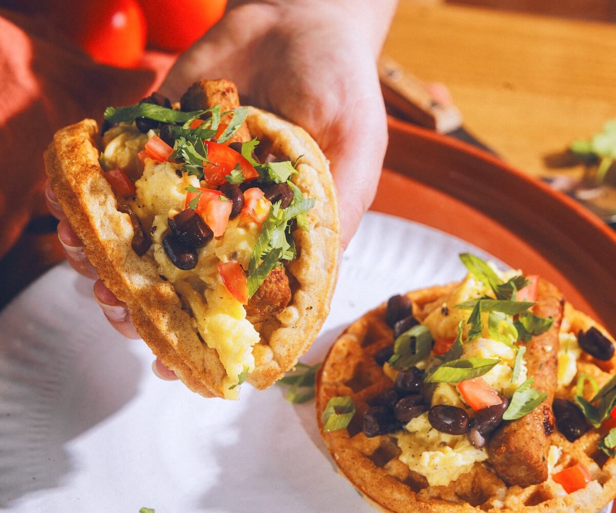 Power Waffle Breakfast Tacos