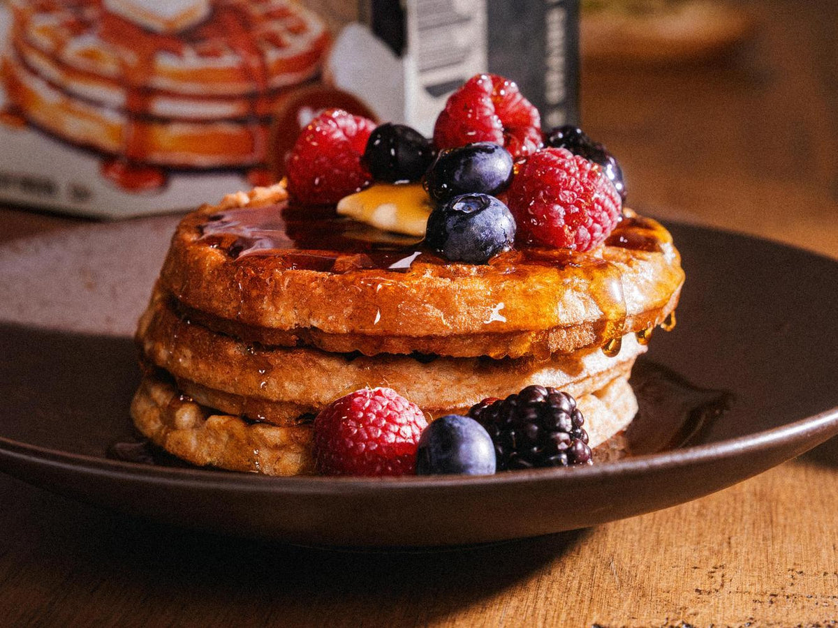 how to make waffles pancake mix style