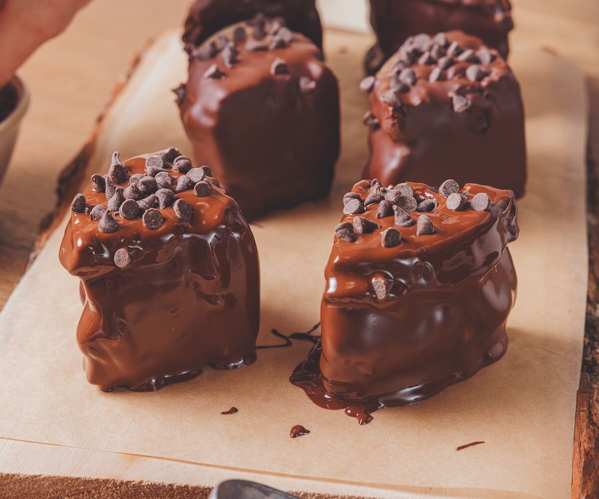 Chocolate Dipped Waffle Ice Cream Sandwiches